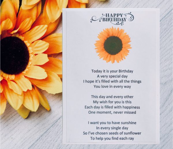 Happy Birthday – Sending Sunshine – Thoughtfull Box